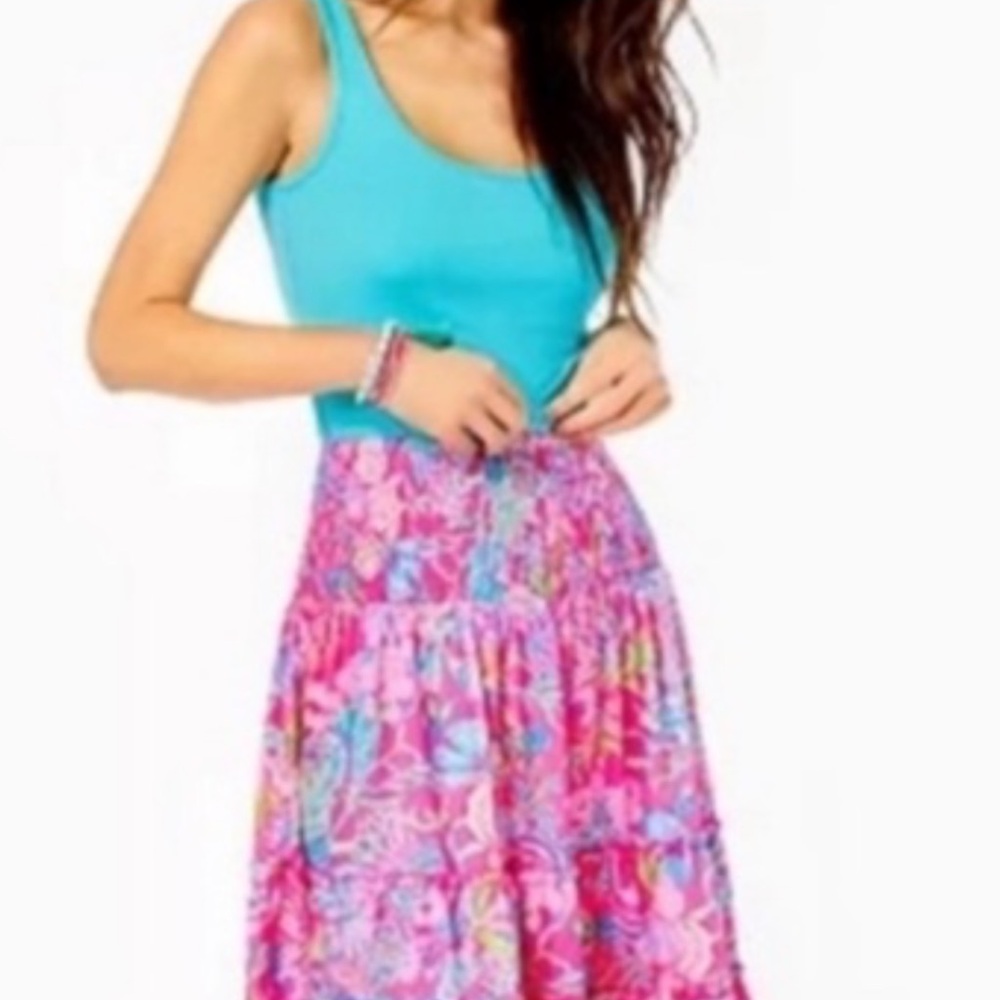 Lilly Pulitzer Deavan Midi Skirt. Never worn